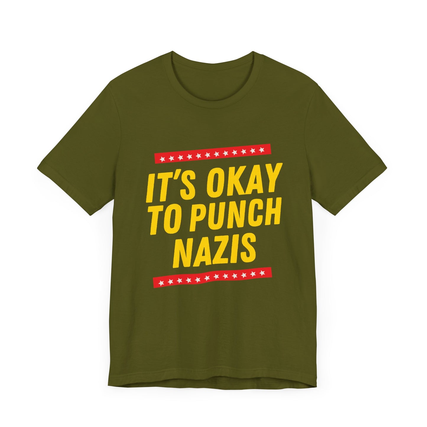 It's Okay to Punch Nazis - Unisex Jersey Tee