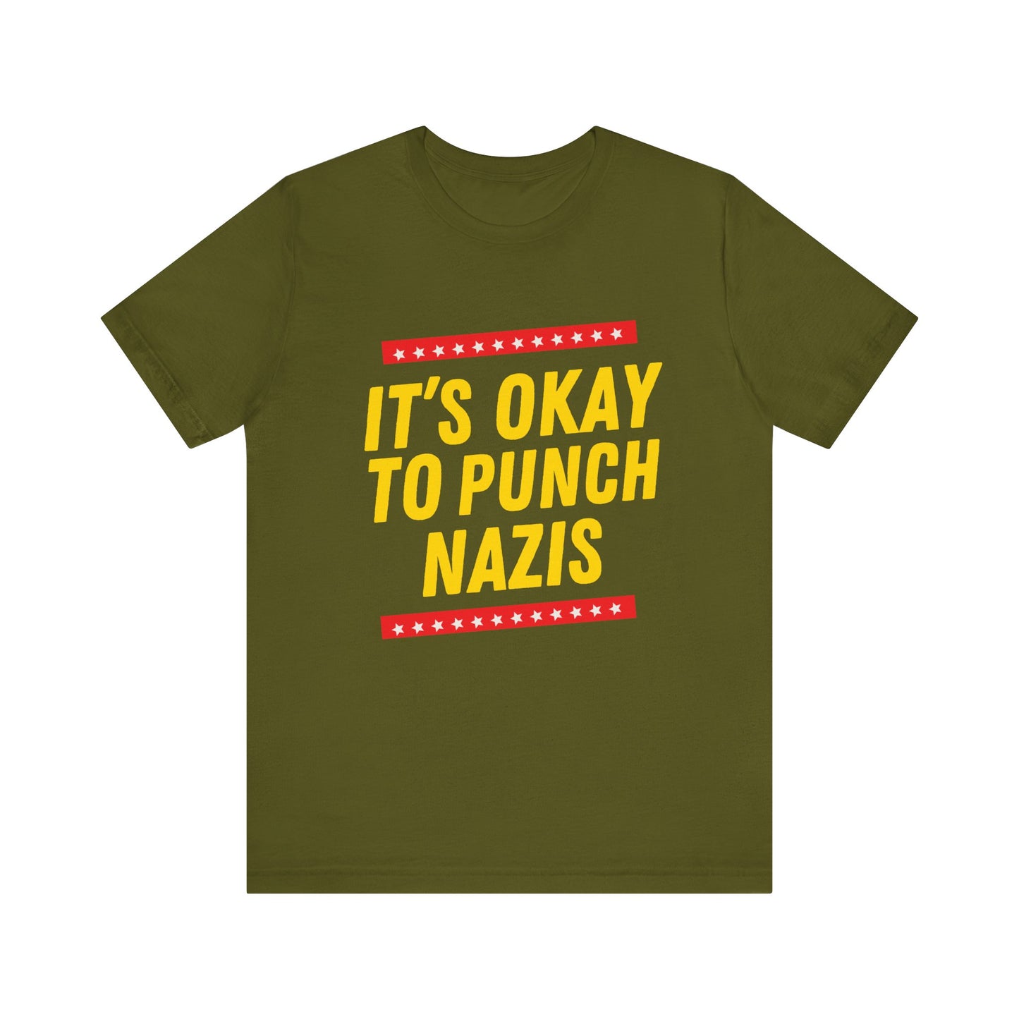 It's Okay to Punch Nazis - Unisex Jersey Tee