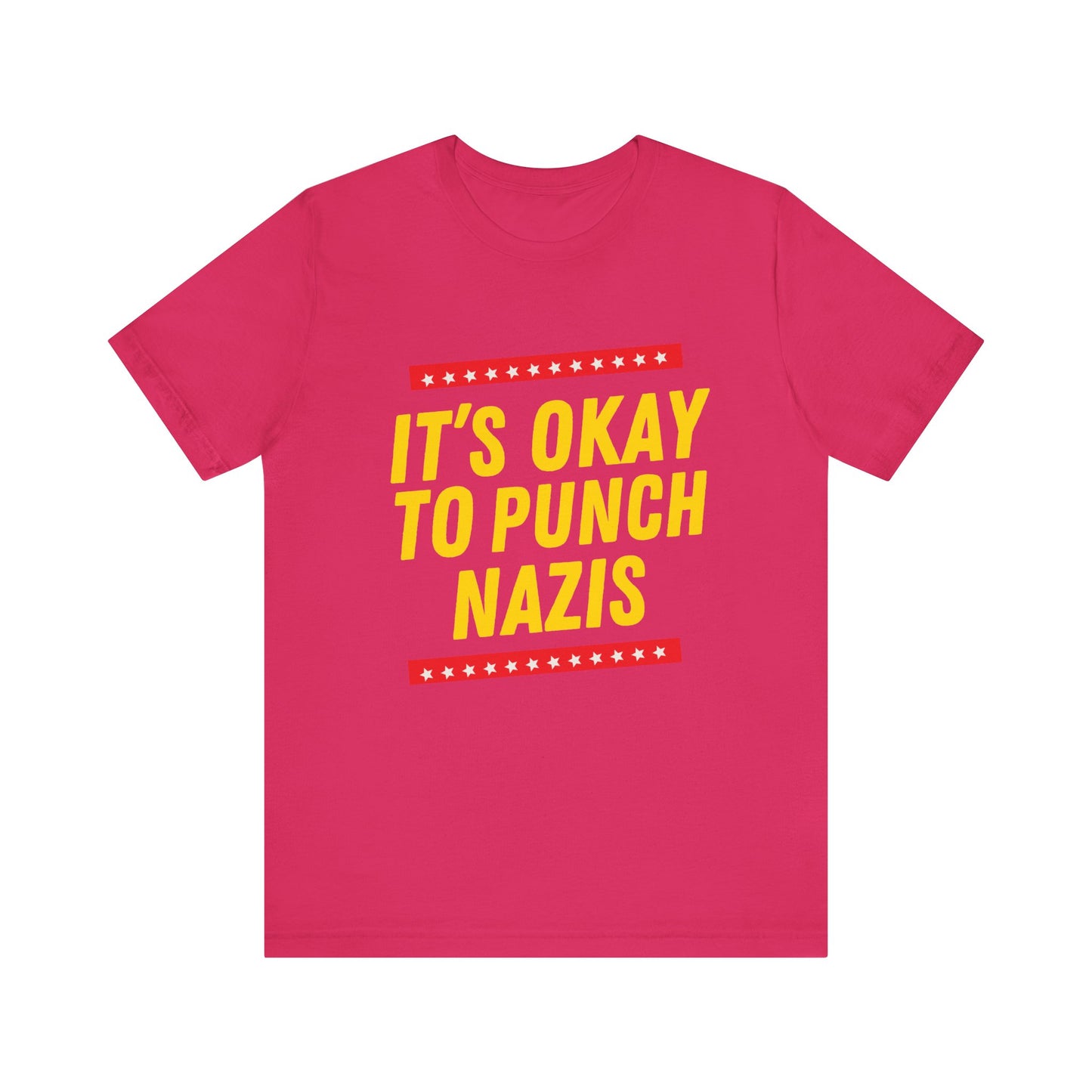 It's Okay to Punch Nazis - Unisex Jersey Tee