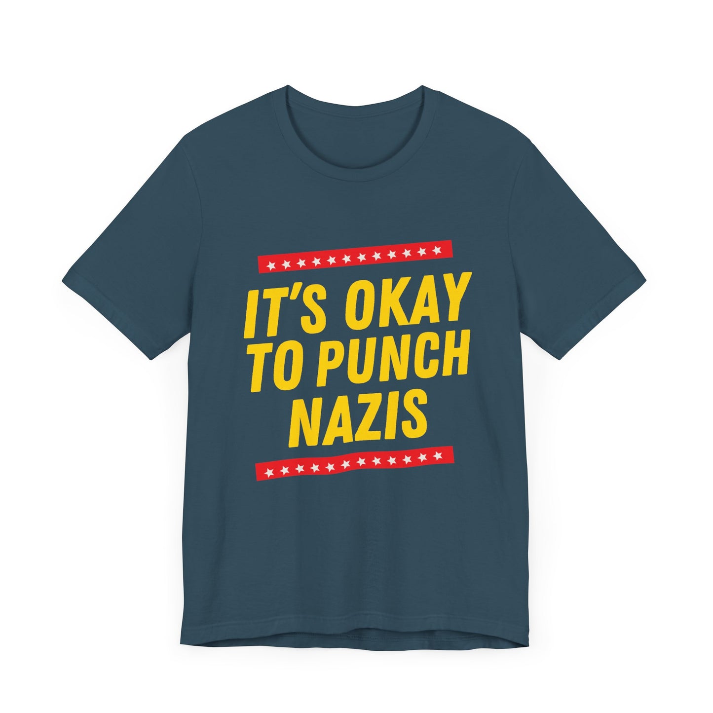 It's Okay to Punch Nazis - Unisex Jersey Tee