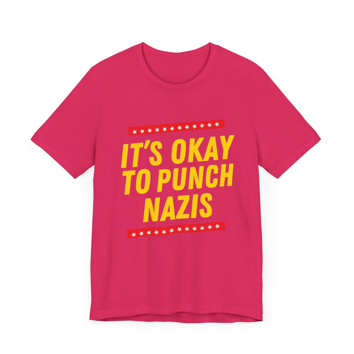 It's Okay to Punch Nazis - Unisex Jersey Tee